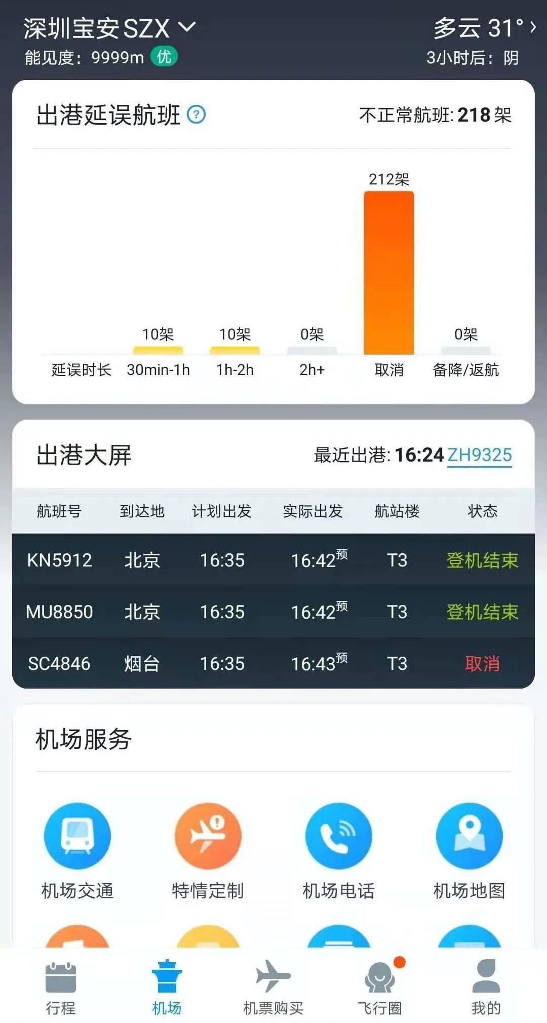 深圳机场航班大面积取消？机场回应：总体运行正常休闲区蓝鸢梦想 - Www.slyday.coM