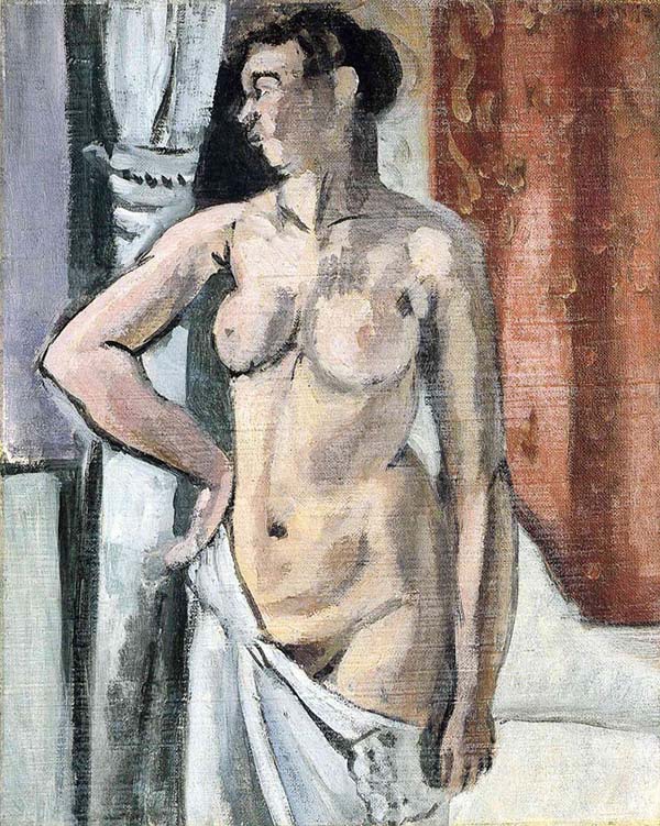 马蒂斯，《站立的裸体》，1906-07年