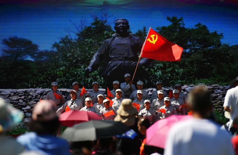 献礼建党百年北京革命老区群众唱响红色旋律