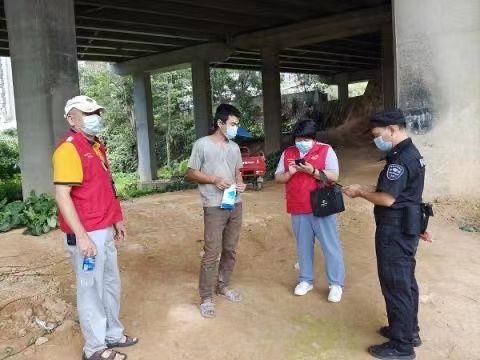 横岗街道推进流浪乞讨人员核酸检测和疫苗接种工作