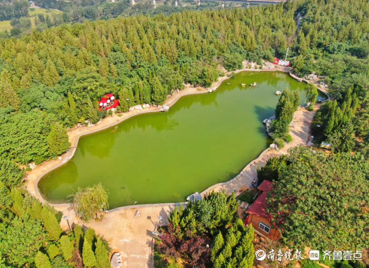 情报站|航拍!济南鲍山公园风景美如画,健步休闲好去处哦