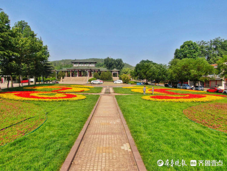 情报站|航拍!济南鲍山公园风景美如画,健步休闲好去处哦