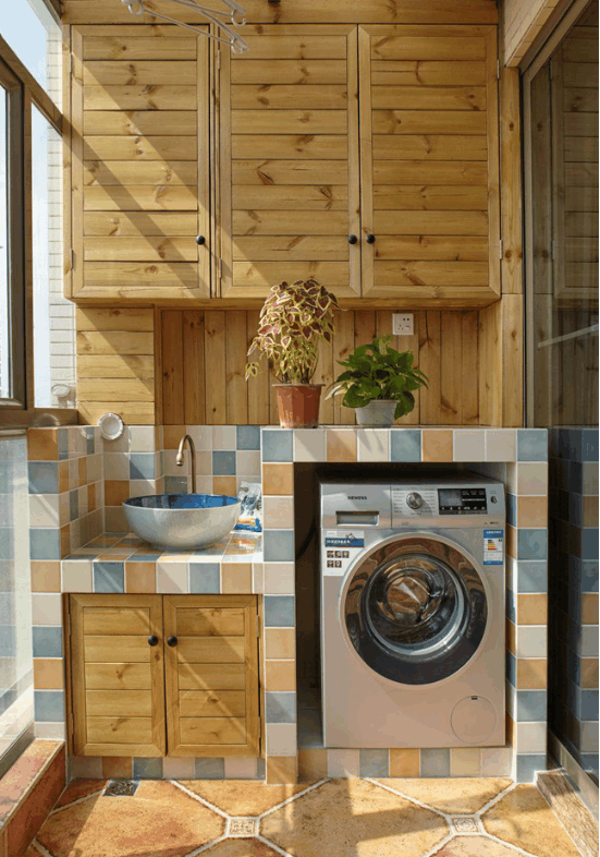 阳台加装洗衣池怎么做才能好看又实用