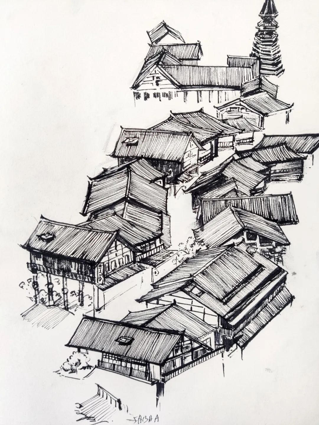 夏日最清新悠闲的小镇就藏在这10幅画里