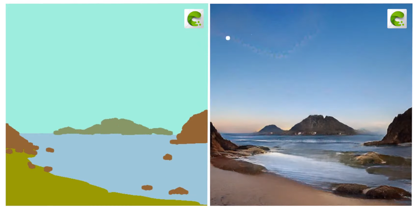 英伟达推出 ai 绘画工具 canvas:将简单涂鸦变成真实自然景观