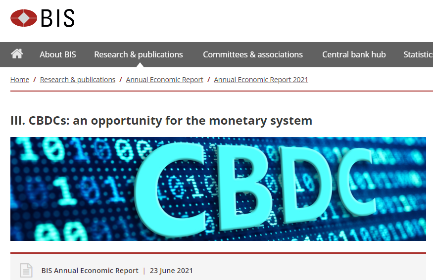 国际清算银行：支持各经济体发展央行数字货币