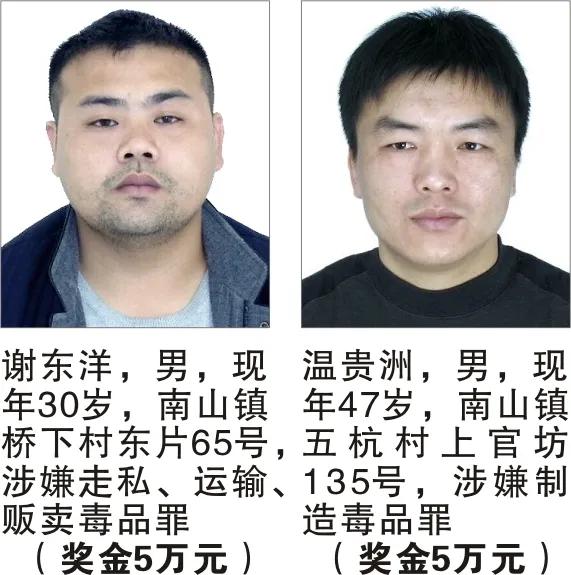 最高50万!警方公开缉捕49名涉麻涉毒在逃人员
