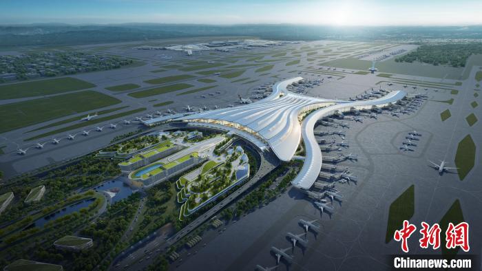 白云机场T3航站楼效果图 广东机场集团工程建设指挥部供图