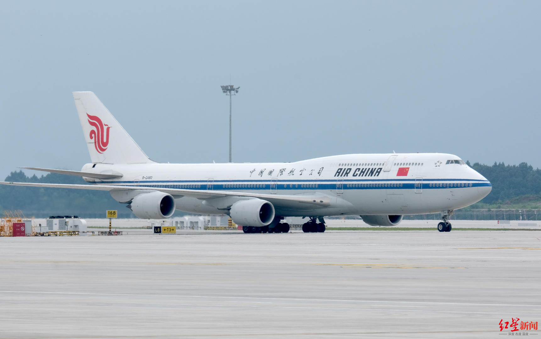 天府国际机场投运在即国航飞机b747和a330锦礼号已抵达