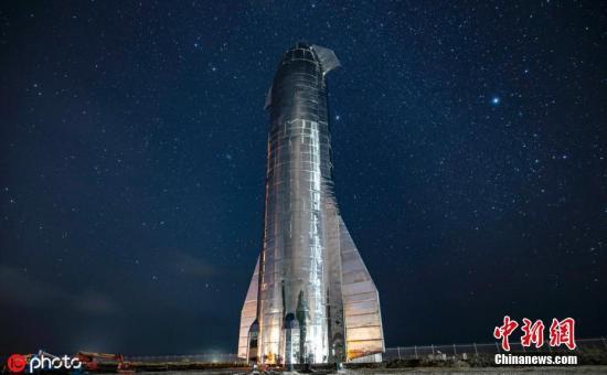 资料图：“星舰”火箭的艺术渲染图。图片来源：ICphoto