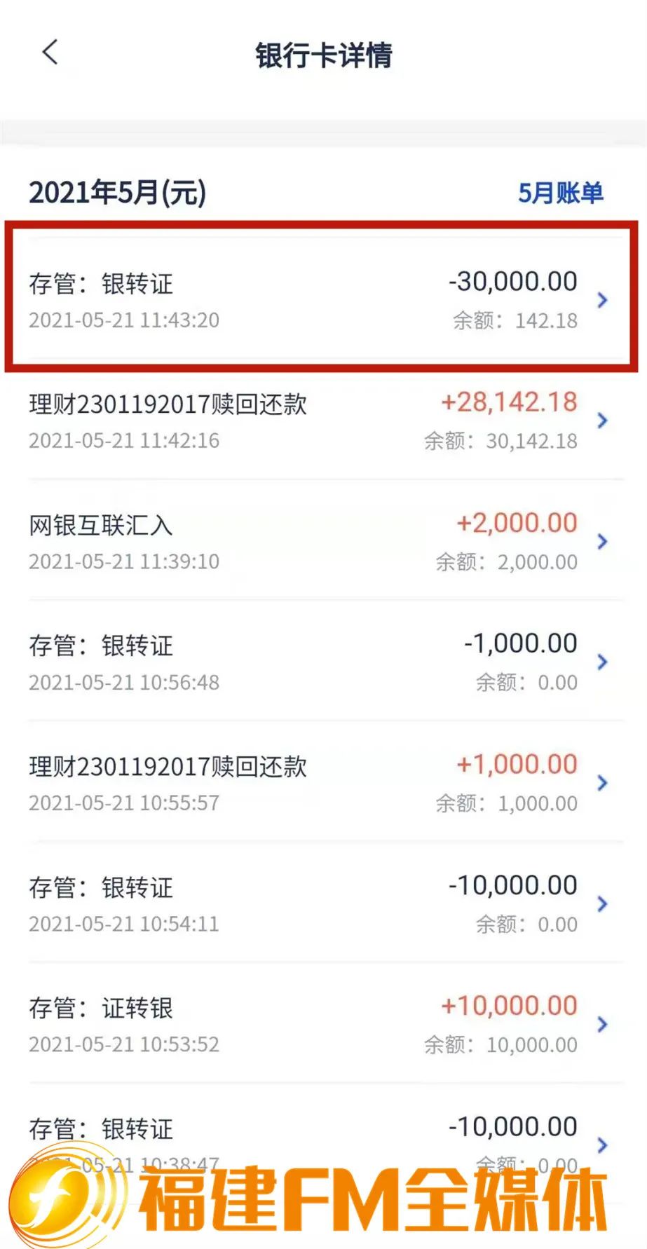 李女士购买理财产品的部分资金