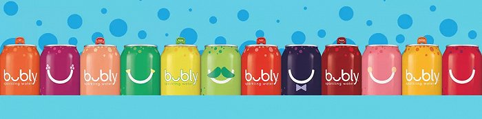 bubly在全球推出的部分产品
