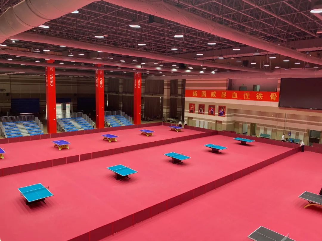 中国乒乓球队在南海新区备战奥运会