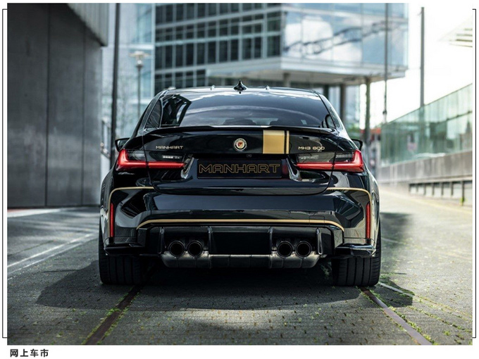 宝马全新m3改装版!搭3.0t双增压性能再升级,车身配金色拉花