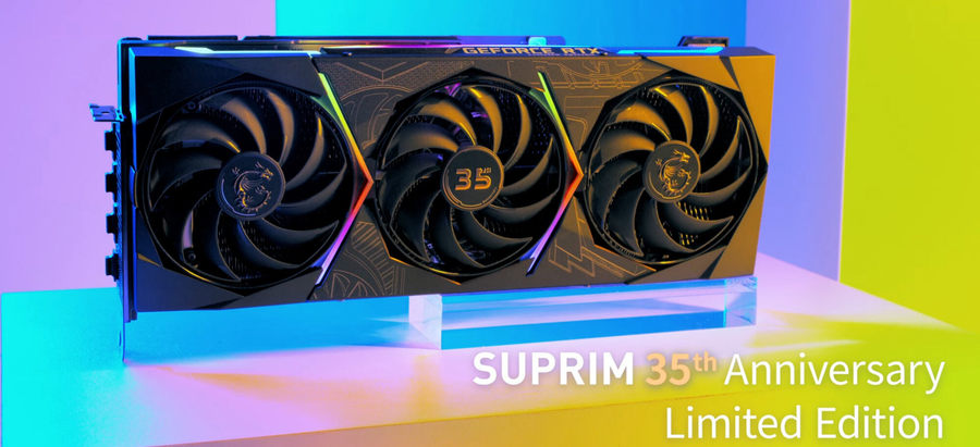 超帅微星推出rtx3090超龙显卡35周年纪念版
