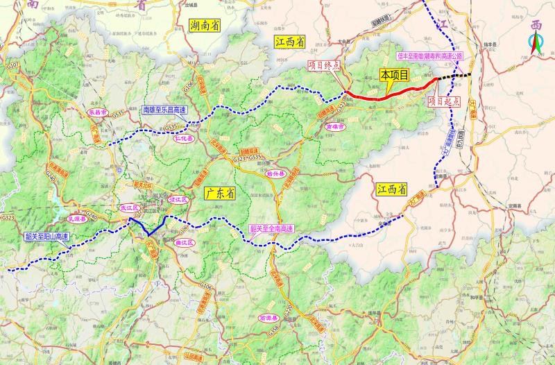雄信高速施工图设计取得批复粤赣省际新通道本月底开工