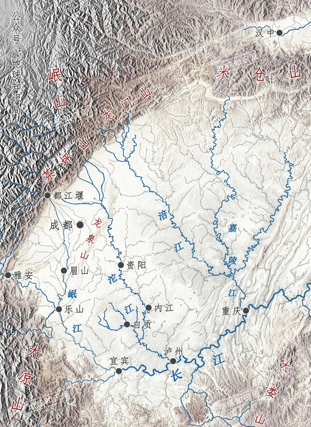 盆地不止成都,重庆川渝一带水资源特别丰富,特别是这里重要的长江流域