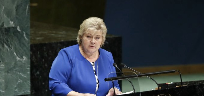 挪威首相索尔贝格 资料图