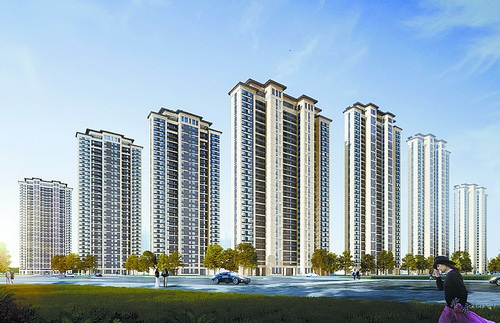 新阳居住区保障性安居工程三期项目效果图.(市建设局 供图)