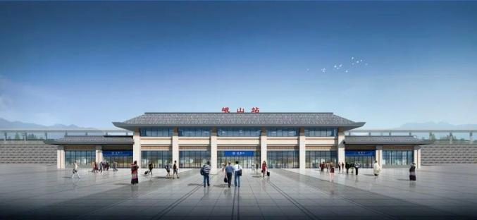 峨山站示意图 图源：中铁建设集团