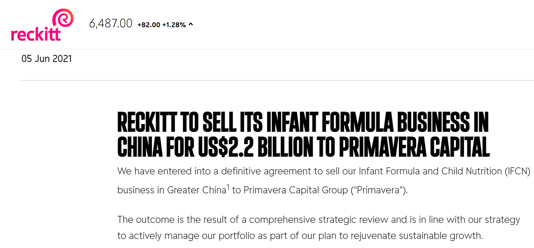 “美赞臣中国业务卖给春华资本 胡祖六豪掷百亿进军婴幼市场