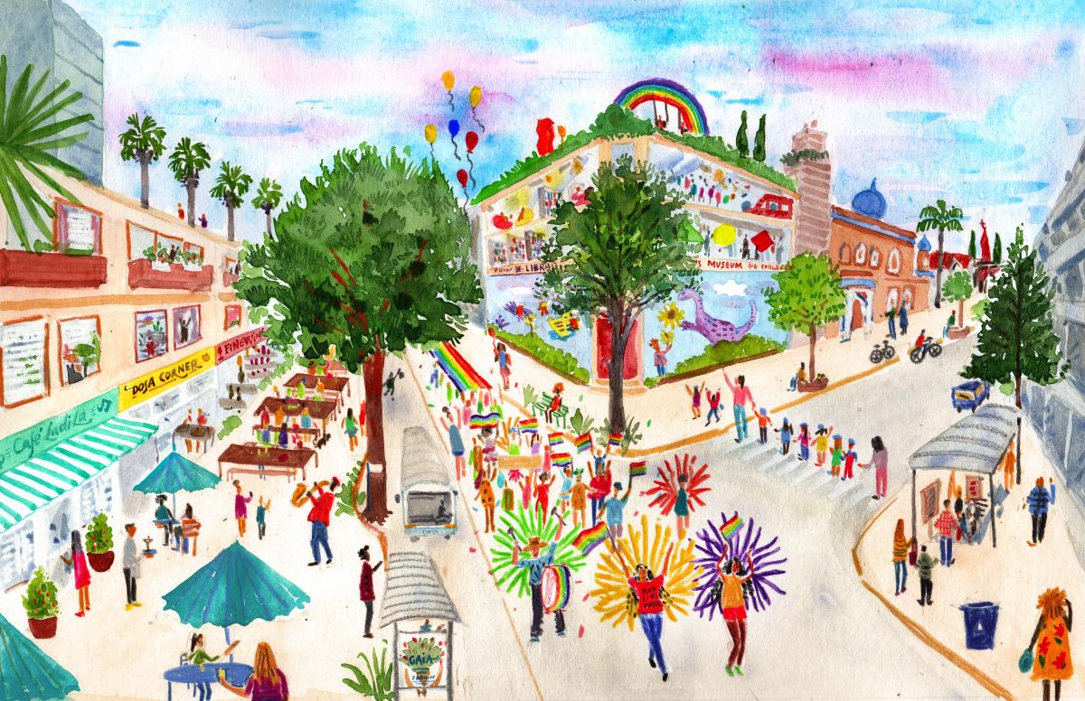 旧金山湾区愿景漫画:沿商业廊道和旧有市中心发展