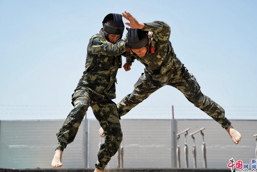 超燃武警陕西总队汉中支队夏季练兵