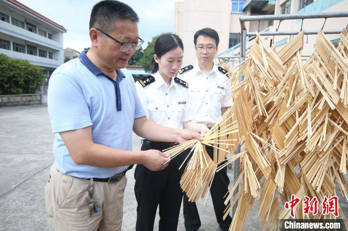 海关工作人员进入企业指导。谢颖 摄