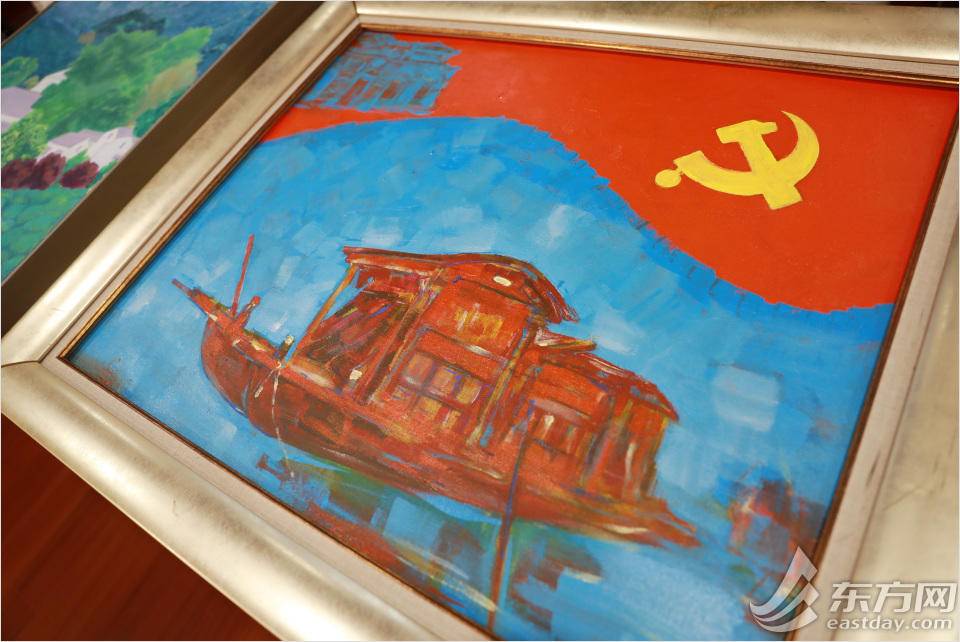 彩瓷 石雕 插屏 油画……他们把最珍贵的"礼物"捐给一大纪念馆|陶艺