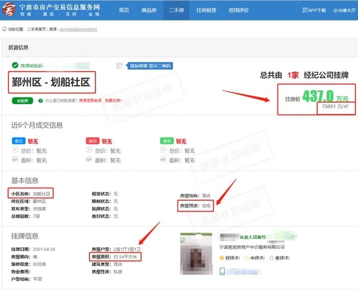 宁波54平米“老破小”单价竟挂出近8万元，多家中介被约谈