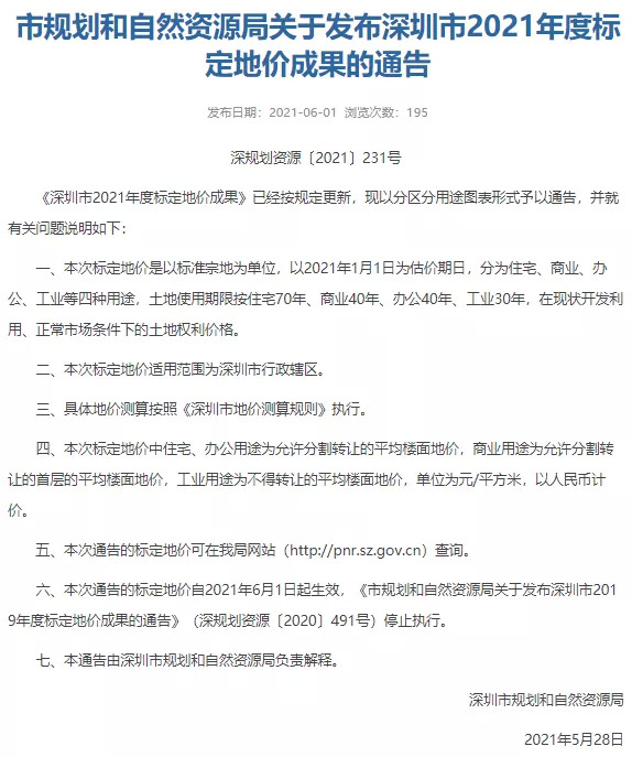 最新资讯 | 最高6.6万/平！深圳430块宅地定价成果公布、宝安旧改项目规划草案公示