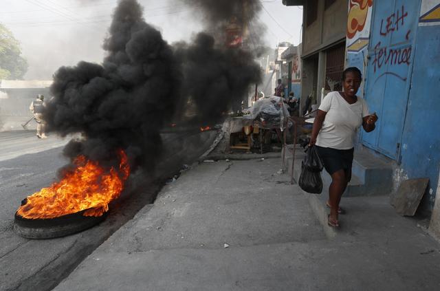 海地战乱图片