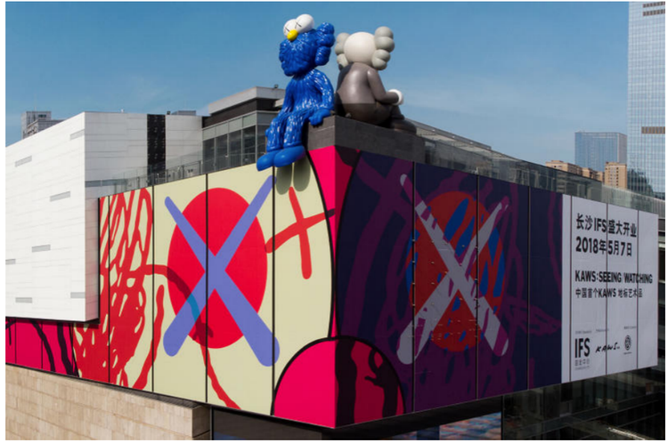 kaws的招牌companion形象还以ar的形式,出现在了纽约,伦敦,首尔,香港