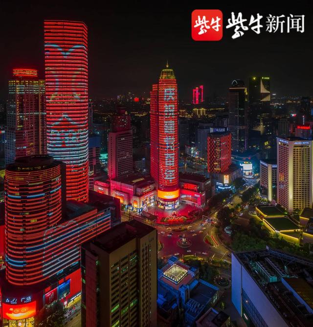 南京全城火树银花喜庆建党百年华诞