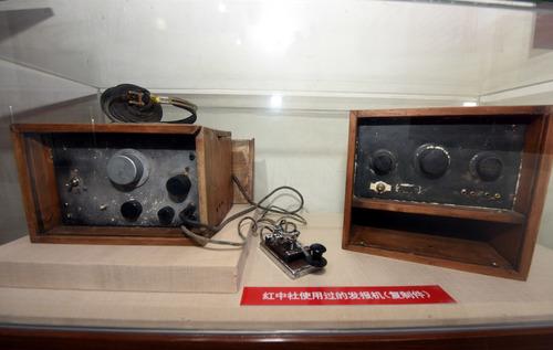 这是红中社使用过的发报机复制件(2016年10月27日摄).