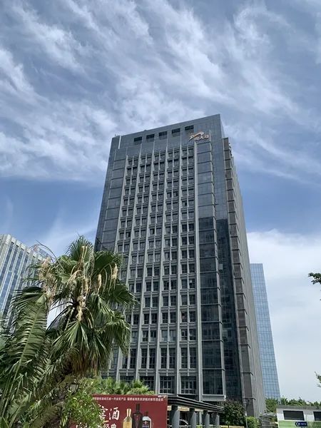 这栋楼"翔安大厦"属于贵人鸟上市公司,但在大楼周围和底层大厅很难