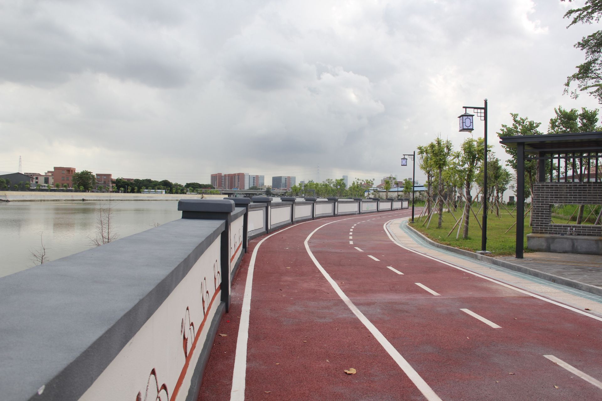 东莞市道滘镇北海河碧道别致景色初现