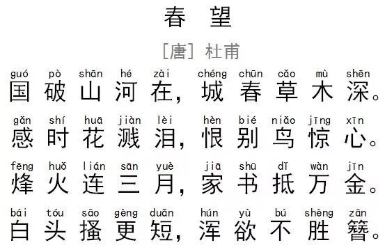 每天读一首好诗—— 杜甫《春望》