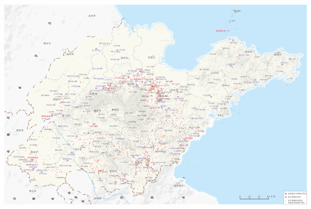 龙山文化遗存分布图