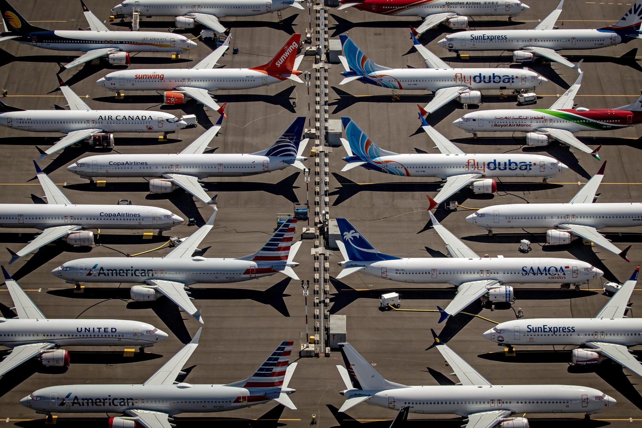 波音737 Max飞机 图源：澎湃影像
