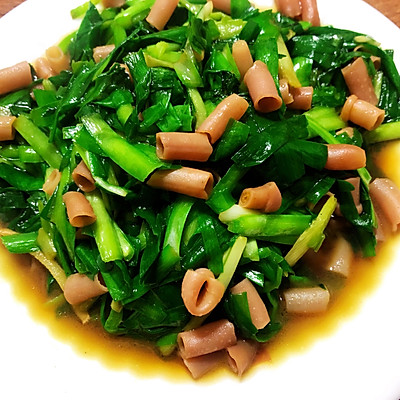 韭菜炒海肠|韭菜|蚝油|酱油_新浪新闻
