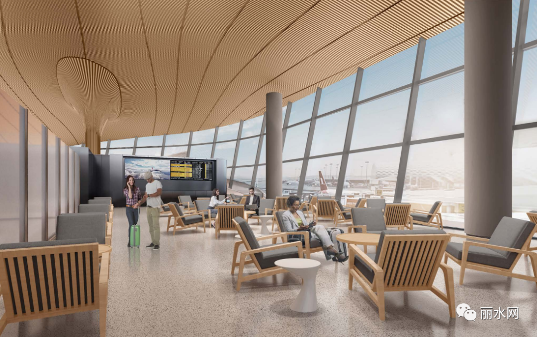 头等舱候机室效果图