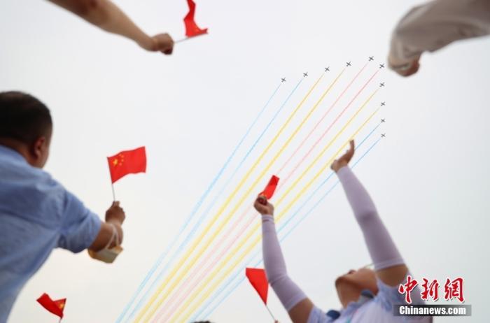 资料图：2021年7月1日，庆祝中国共产党成立100周年大会在北京天安门广场隆重举行。 中新社记者 杨可佳 摄