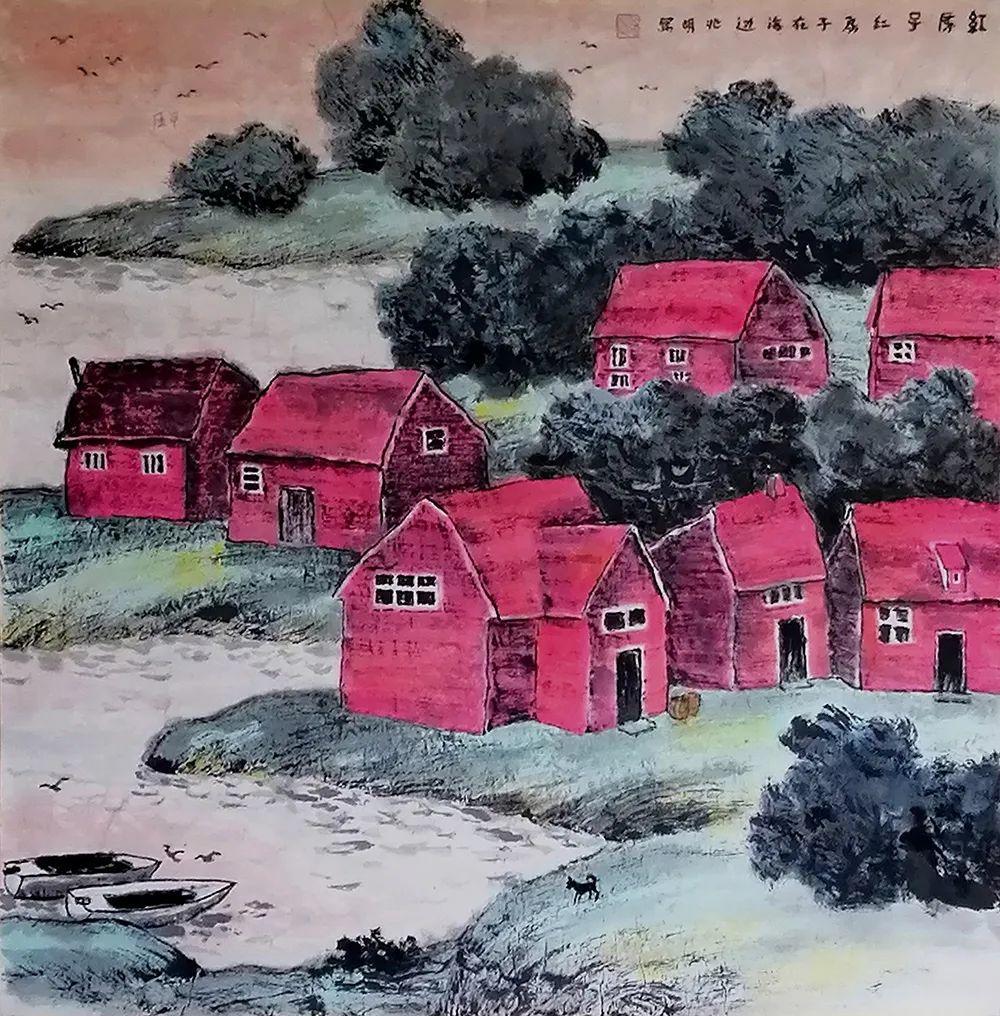 峰无坦途裘兆明彩墨山水画赏读