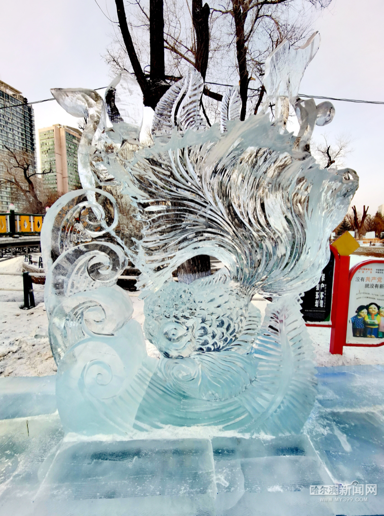兆麟公园冰灯游园会预计5日开园全国大学生冰雕比赛落幕