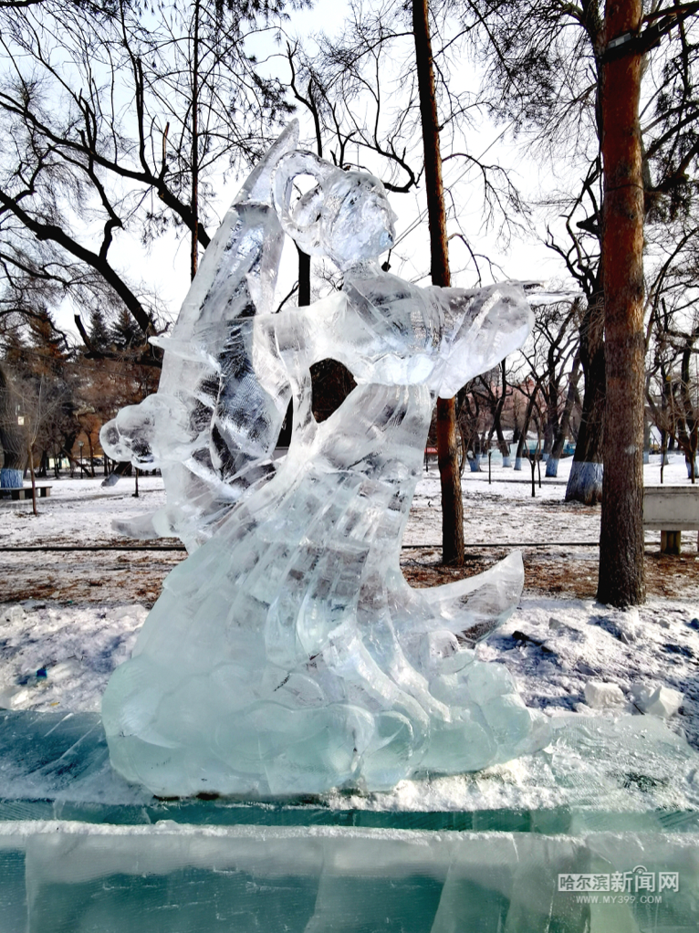 兆麟公园冰灯游园会预计5日开园全国大学生冰雕比赛落幕