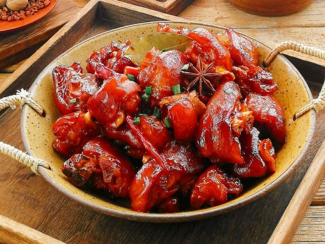 家常香辣猪蹄香辣入味肥而不腻满满的胶原蛋白