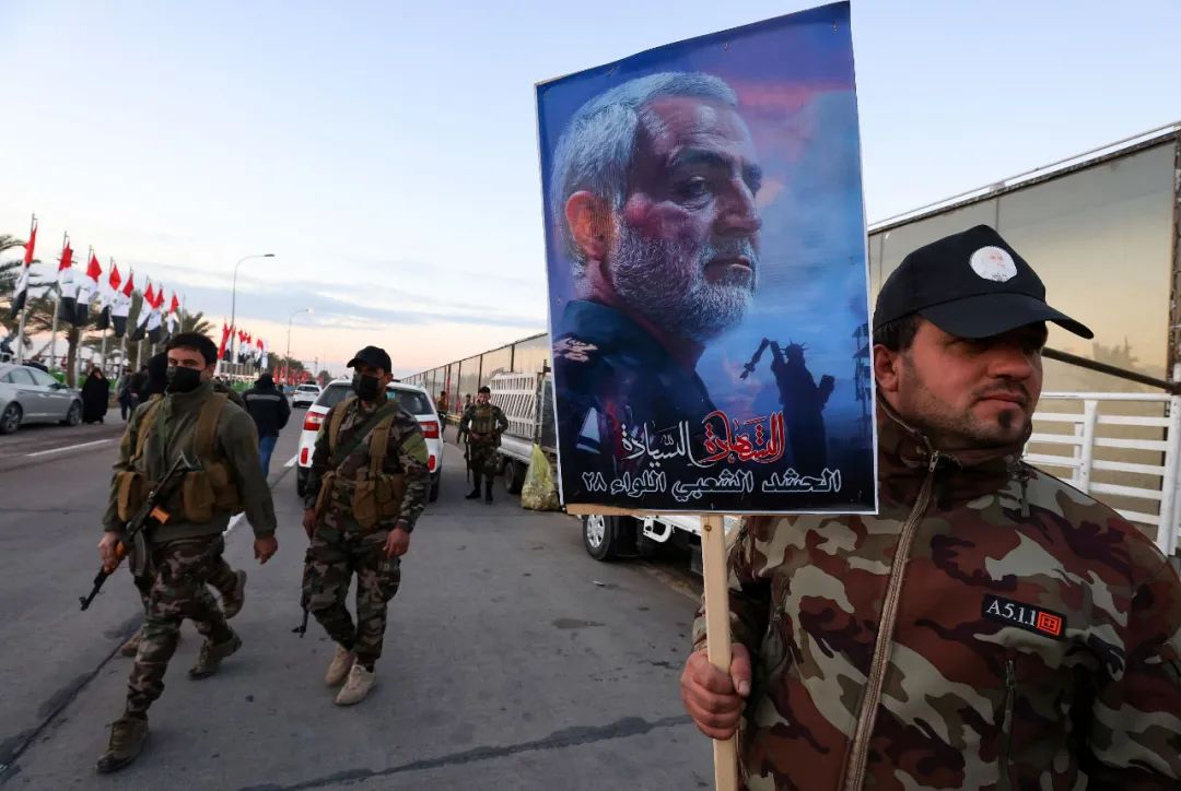 伊拉克首都巴格达,伊朗伊斯兰革命卫队"圣城旅"指挥官卡西姆·苏莱曼