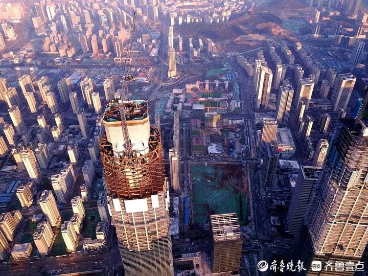 济南cbd正快速长高,"五指山"改写济南天际线|济南市|五指山市_新浪