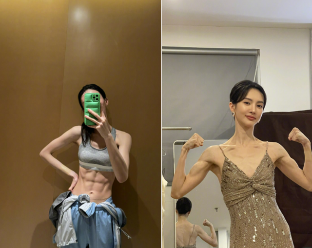 金晨这个魔鬼好身材都是离不开背后的努力,在周末很多人都去玩的时候